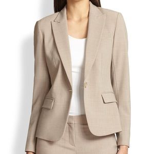 THEORY beige tailored blazer